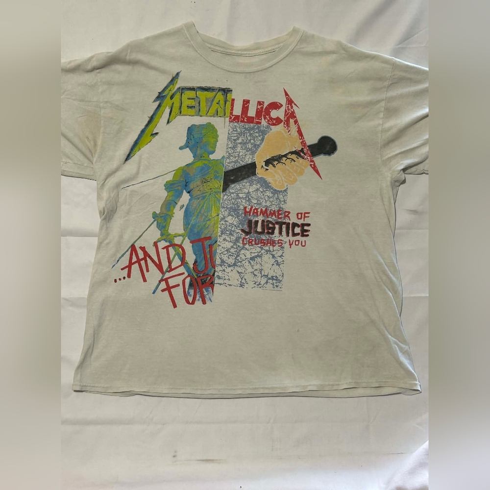 Metallica And Justice For All Rare Collectible Men’s L Women’s 1X–2X P2P 24-31
